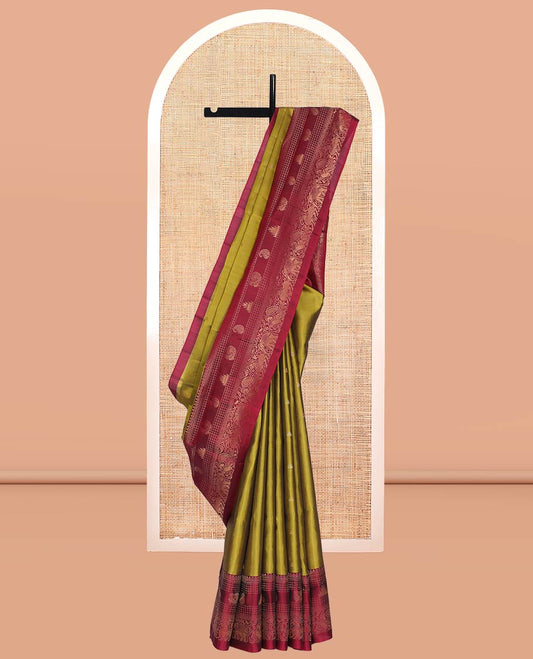 Green Mayuri Lite Silk Mix Saree