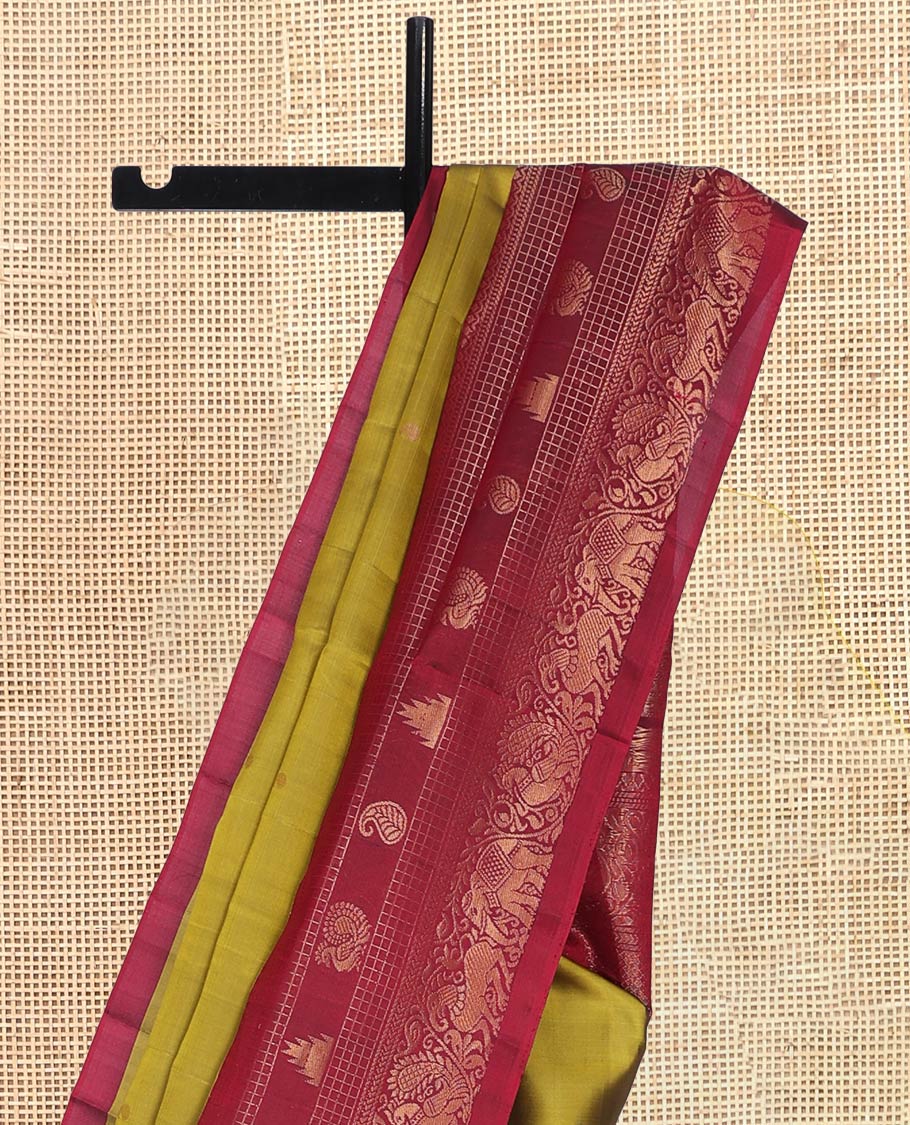 Green Mayuri Lite Silk Mix Saree