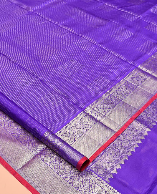 Violet Venkatagiri Silk Saree