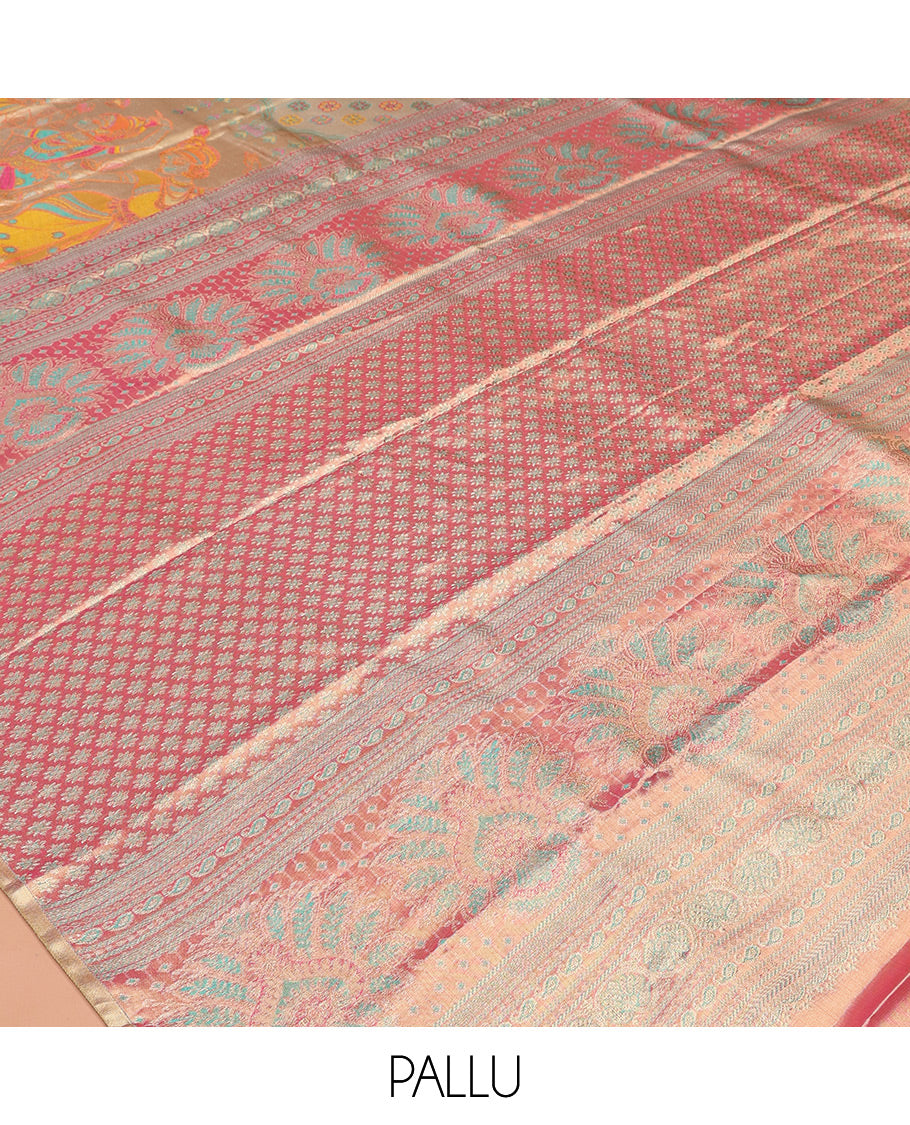 Gold Kanchipuram Tissue Bridal Silk Saree