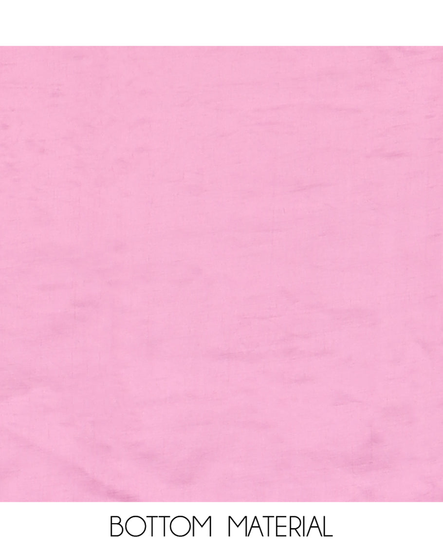 Gold-Chikku Tissue Material Churidar, Adorned with Rose Floral Printed Top, a Contrast Bottom, a Floral Printed Dupatta