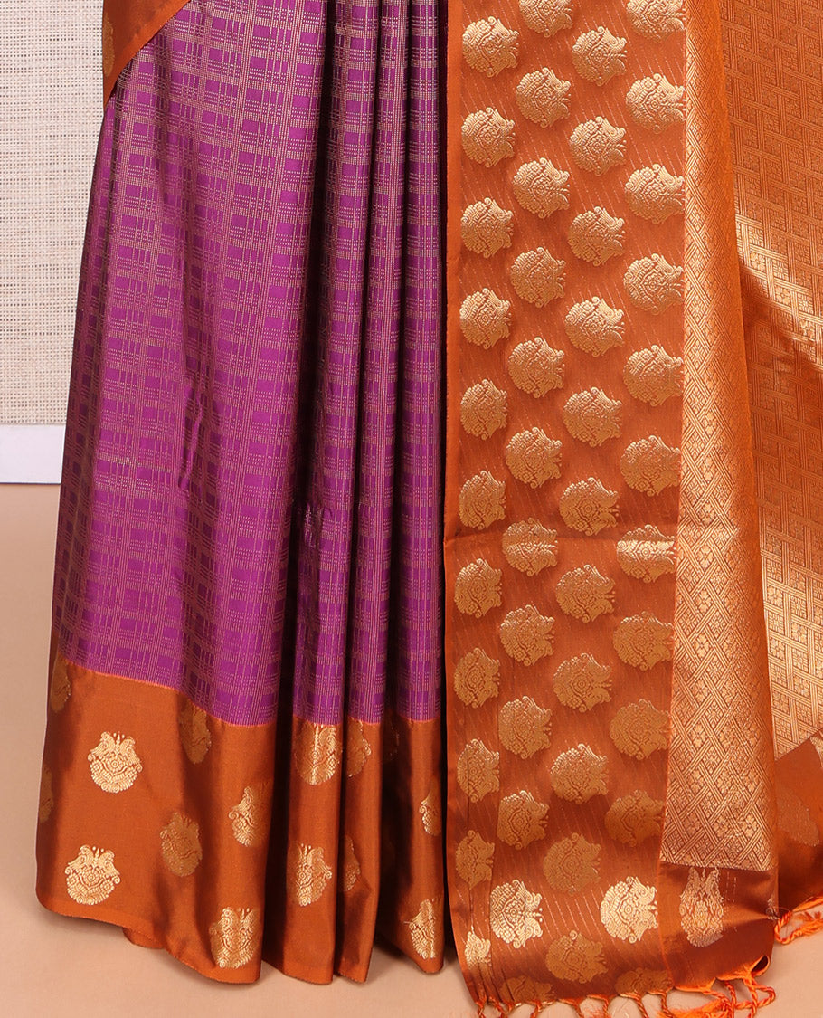 Purple Budget Silk Saree