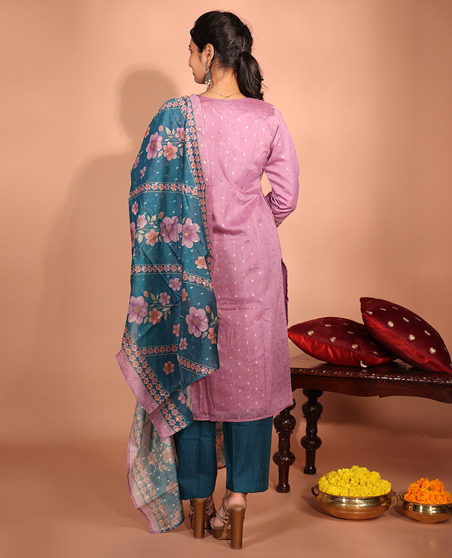 Purple Tissue Readymade Suit
