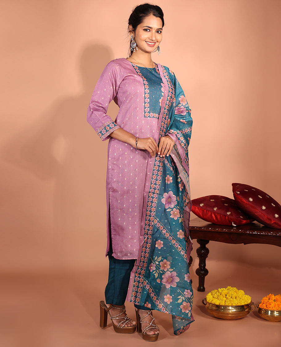 Purple Tissue Readymade Suit