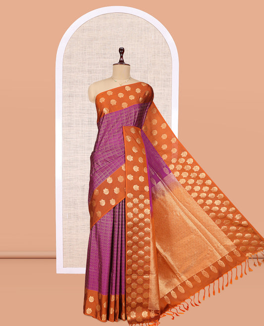 Purple Budget Silk Saree