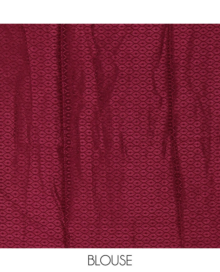 Borderless pink shibori-style printed & sequins work marble chiffon saree, self-pallu with tassels & contrast embroidered blouse