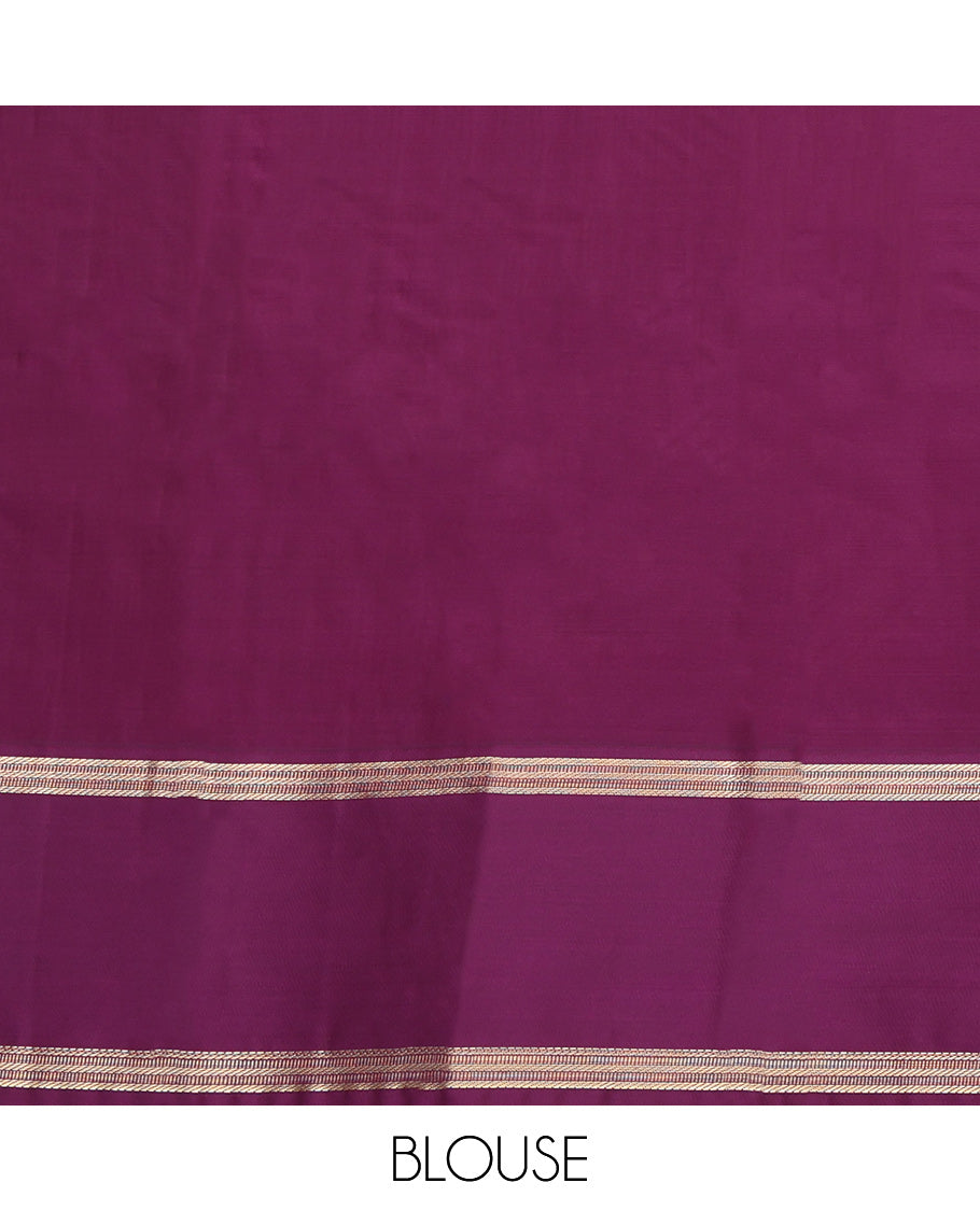 Peacock Blue Budget Silk Saree