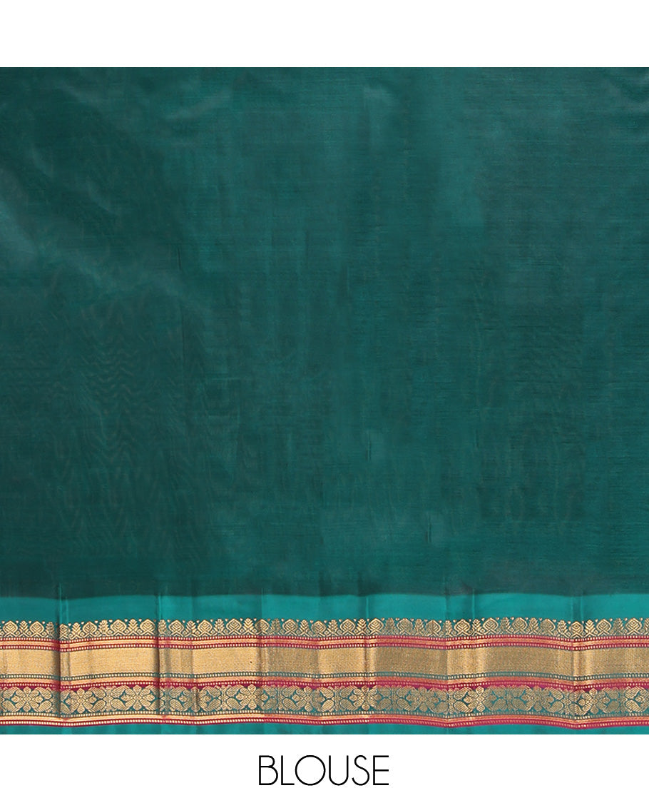 Black Gadwal Silk Mix Saree