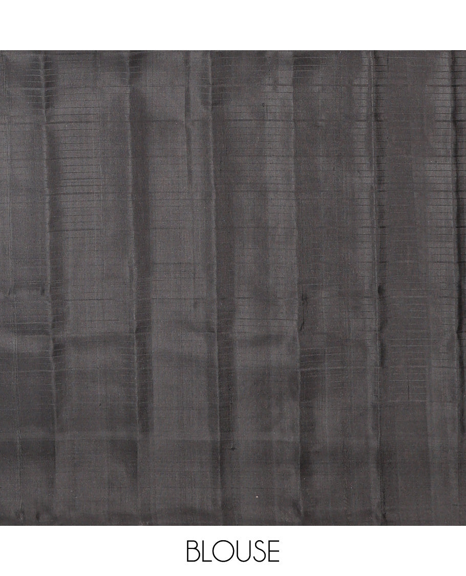 Grey Gadwal Silk Saree