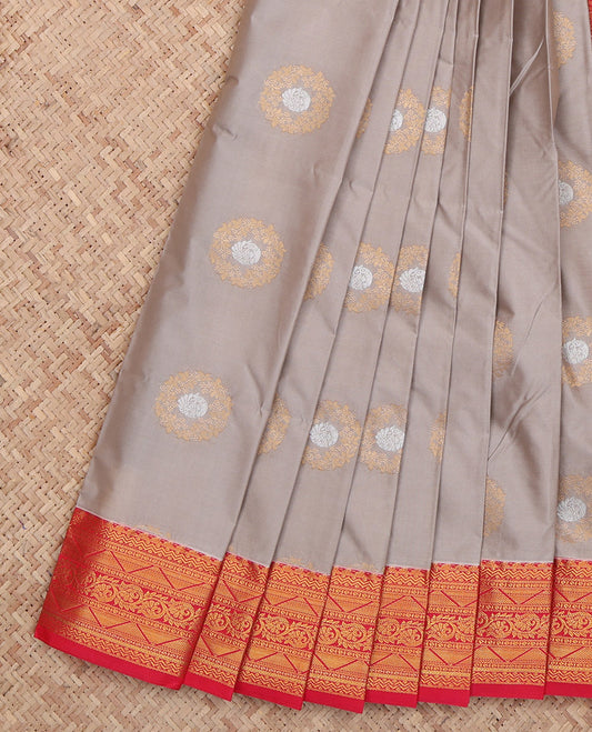 Grey Budget Silk Saree