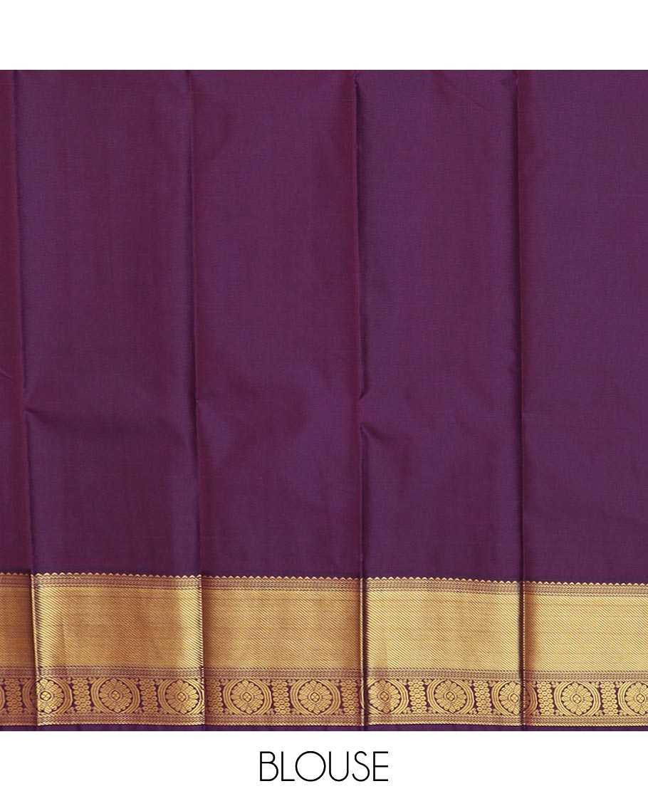 Turquoise Budget Silk Saree Enthralled with Zari Buttas Enclosed Checks, Complemented by a Contrast Traditional Design Border, Vibrant Jaal Design Pallu, and a Contrast Blouse