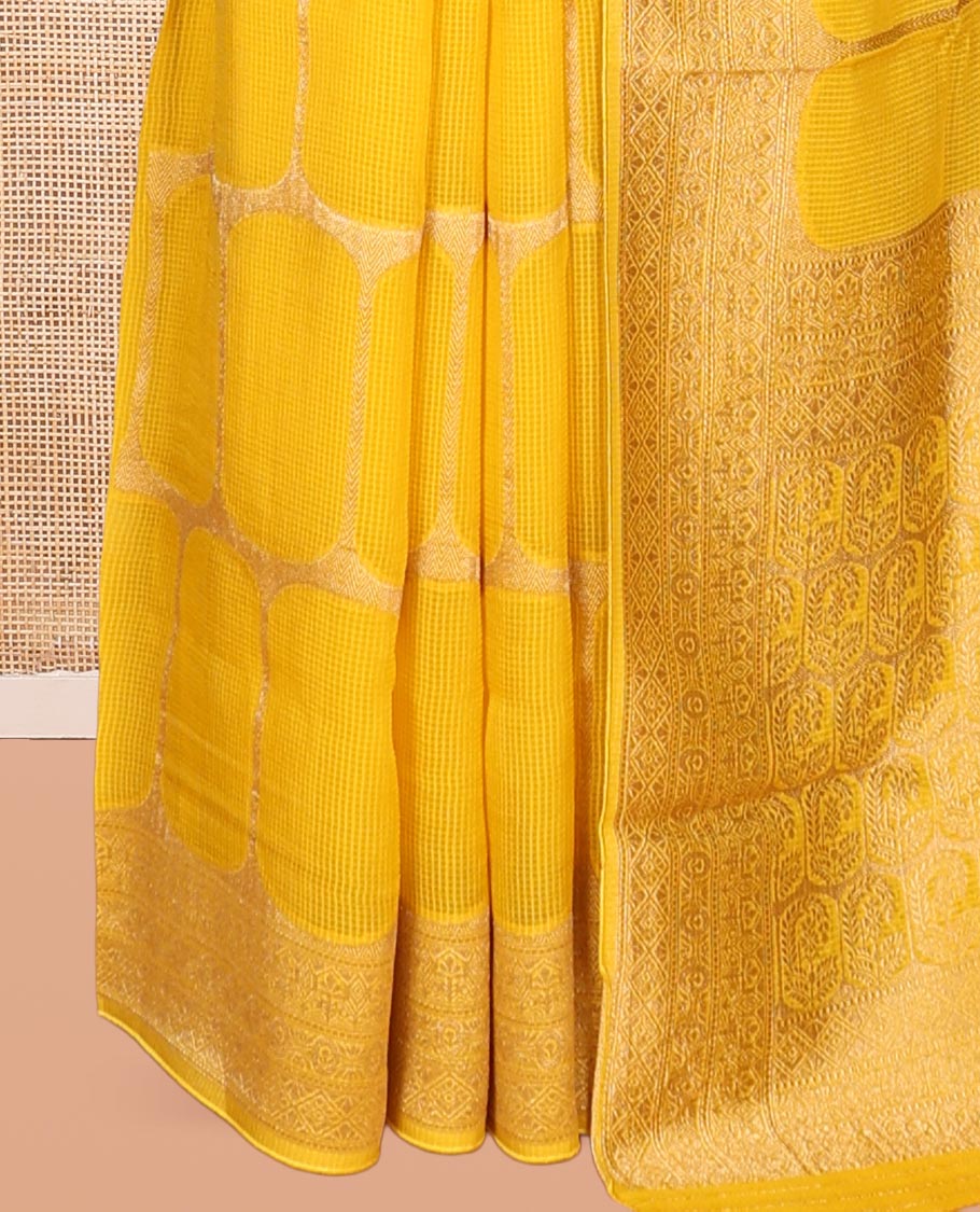 Yellow Fancy Organza