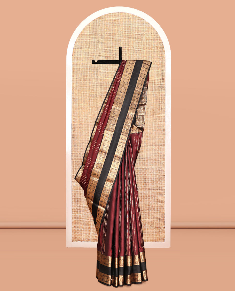 Maroon Mayuri Soft Silk Saree