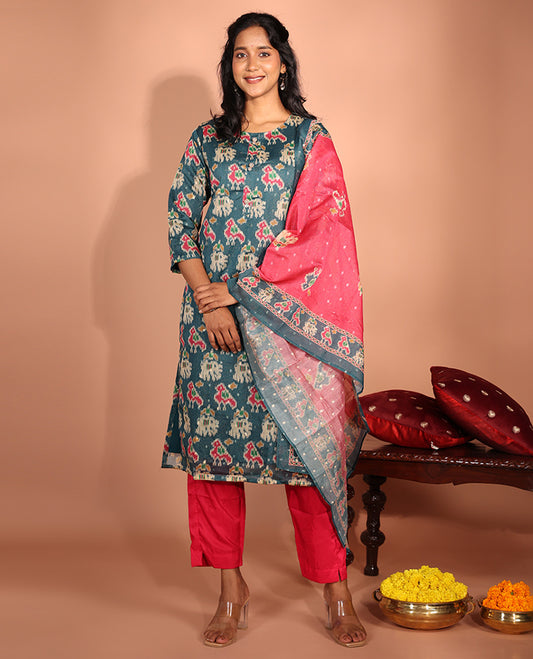 Blue Tissue Readymade Suit