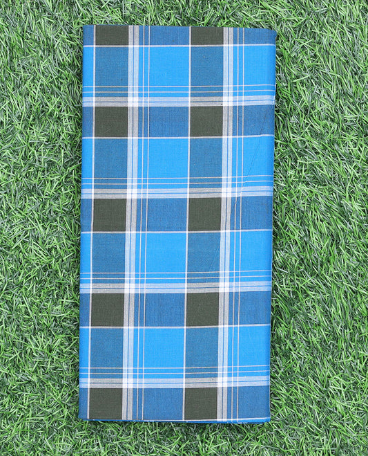 Multi-color checked design cozy pure cotton lungi