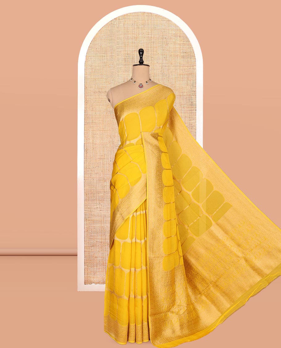 Yellow Fancy Organza