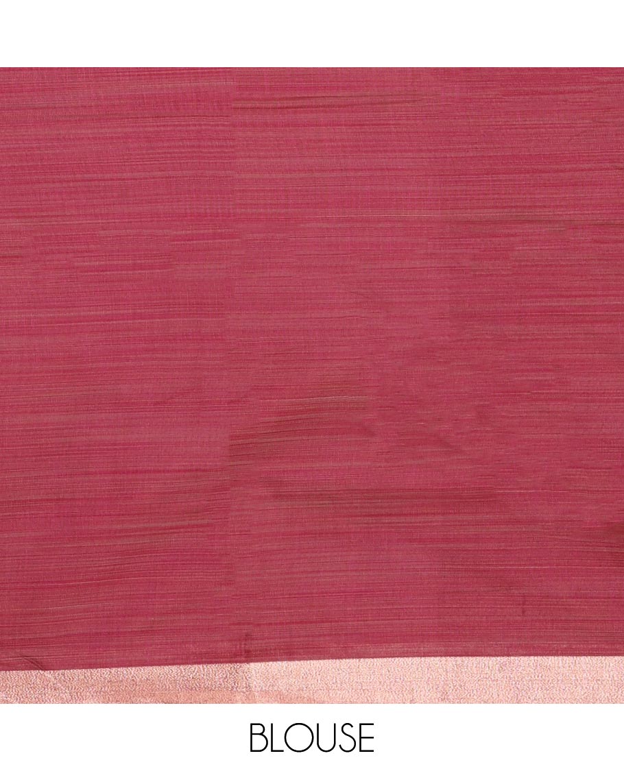 Yellow Semi-Silk Cotton Saree, Adorned with Warli Print, a Tissue Border, Contrast Warli Printed Pallu, and a Contrast Blouse