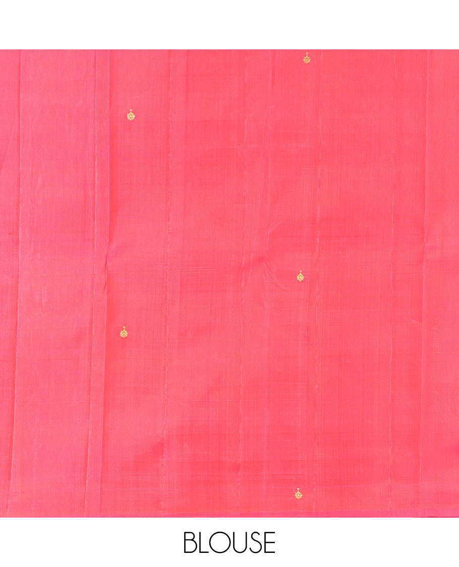 Orange Kanchipuram Silk Saree