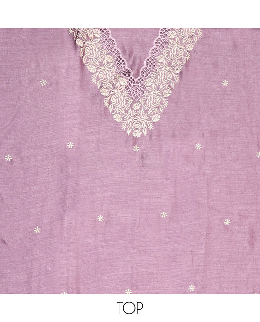 Lavender Material Chudidar Set