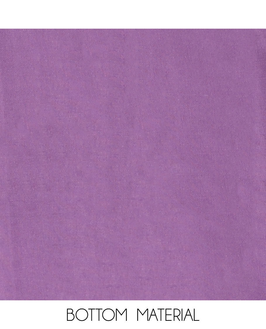 Lavender Chiffon Material Chudidar Set