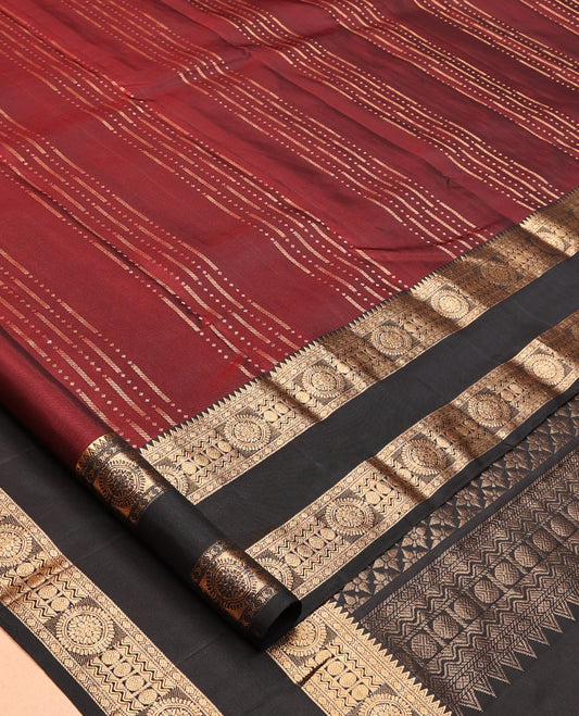 Maroon Mayuri Soft Silk Saree