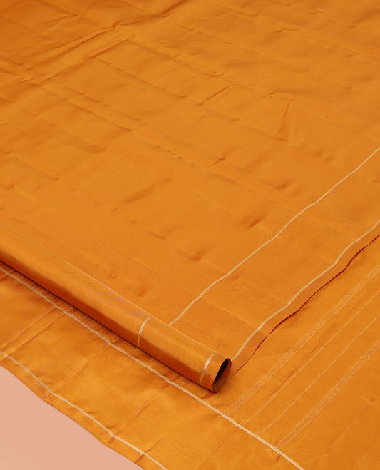 Orange Zari Buttas Vasundhara Lite Silk Mix Saree, a Bodi Border, Seppu Rekku Pallu, Matching Blouse