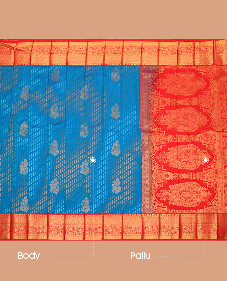 Blue Budget Silk Saree