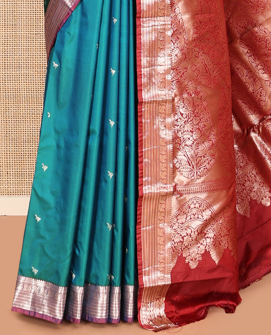 Peacock Green Gift Saree