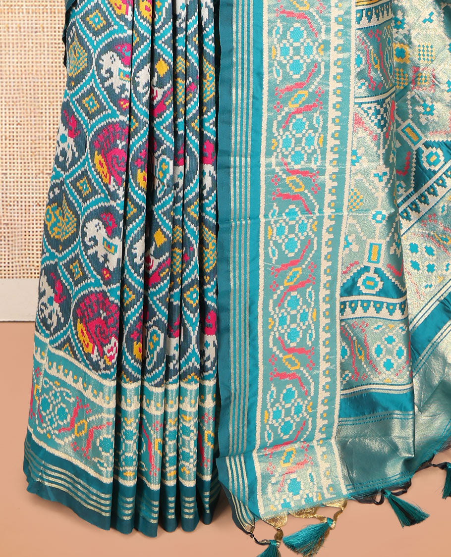 Blue Fancy Patola Saree