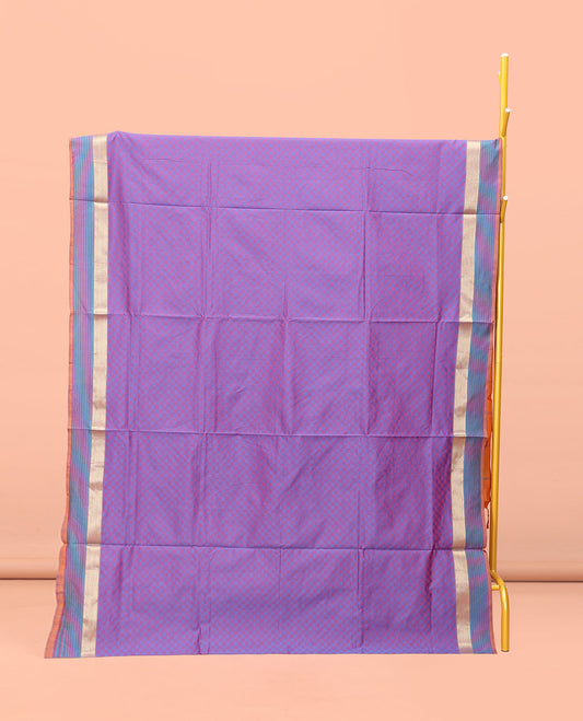 Lavender Poly Cotton Saree