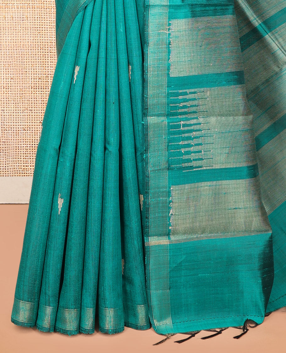 Green Dupion Saree