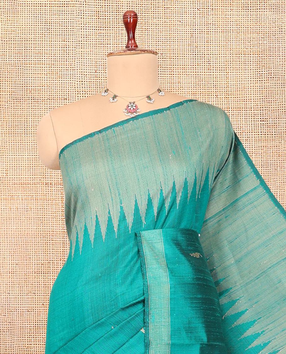 Green Dupion Saree