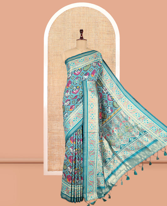 Blue Fancy Patola Saree