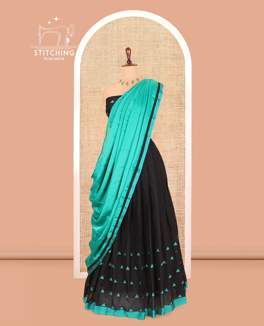 Black Half-Saree