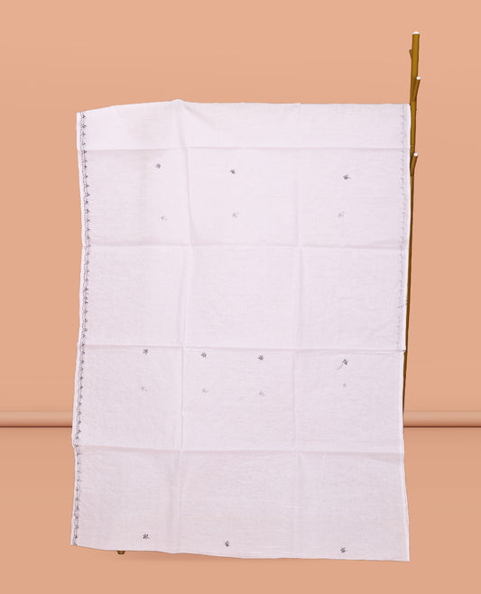 White Lucknowi Chikankari Saree