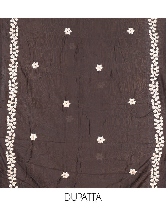 Black Material Chudidar Set