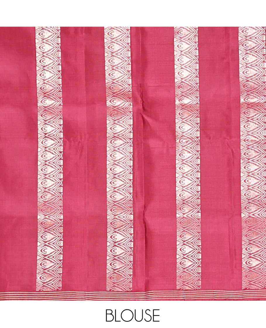 Red Mayuri Soft Silk Saree