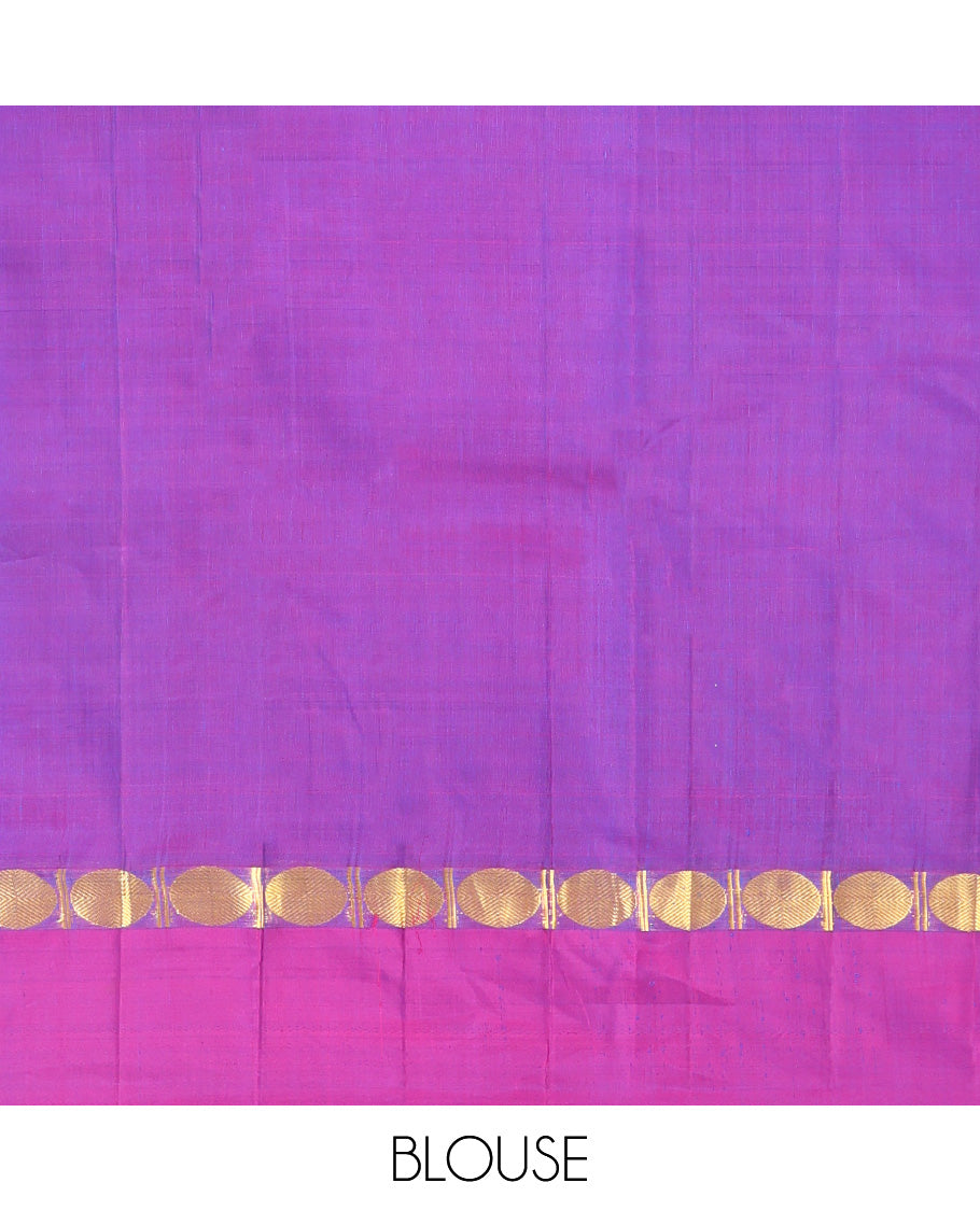 Blue Kanchipuram Silk Saree