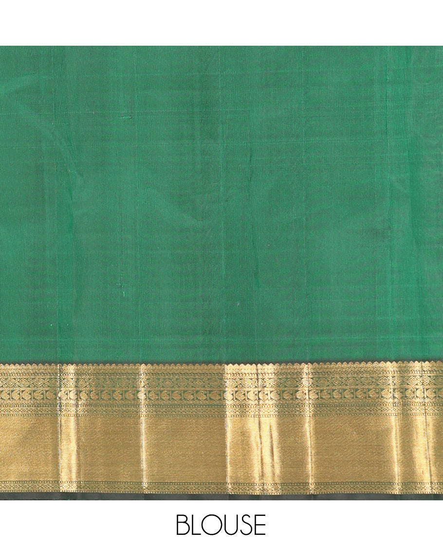 Green Kanchipuram Wedding Silk Saree