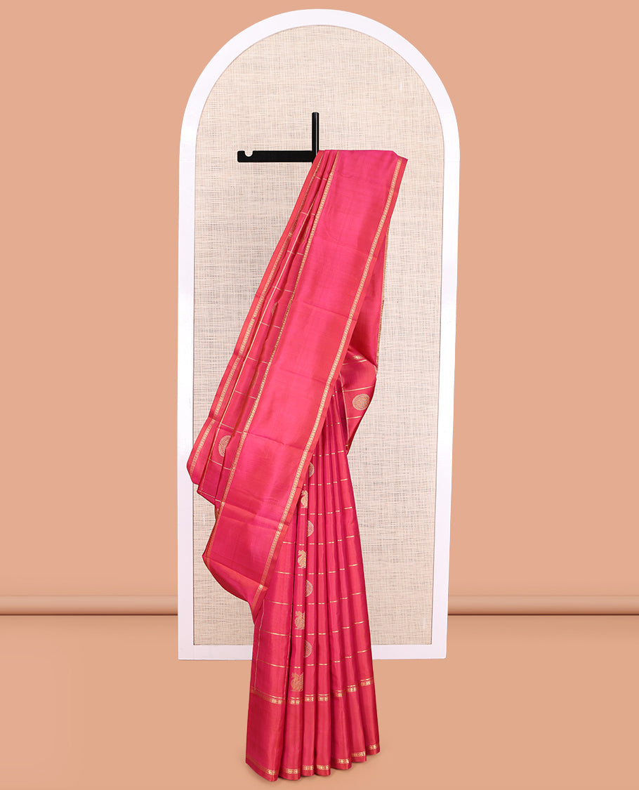 Red Kanchipuram Chettinad Saree
