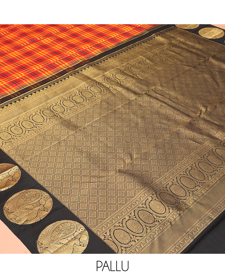 Red Kanchi Silk
