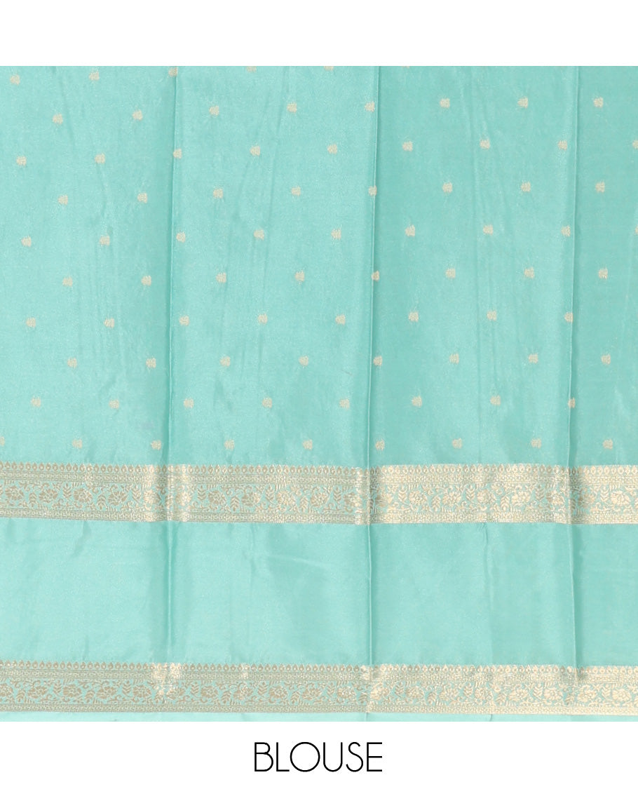 Red Fancy Crepe Saree, Adorned with Floral Vine and Peacock Design, Complemented by a Contrast Traditional Zari Design Border, Sparsely Woven Pallu, and Contrast Blouse