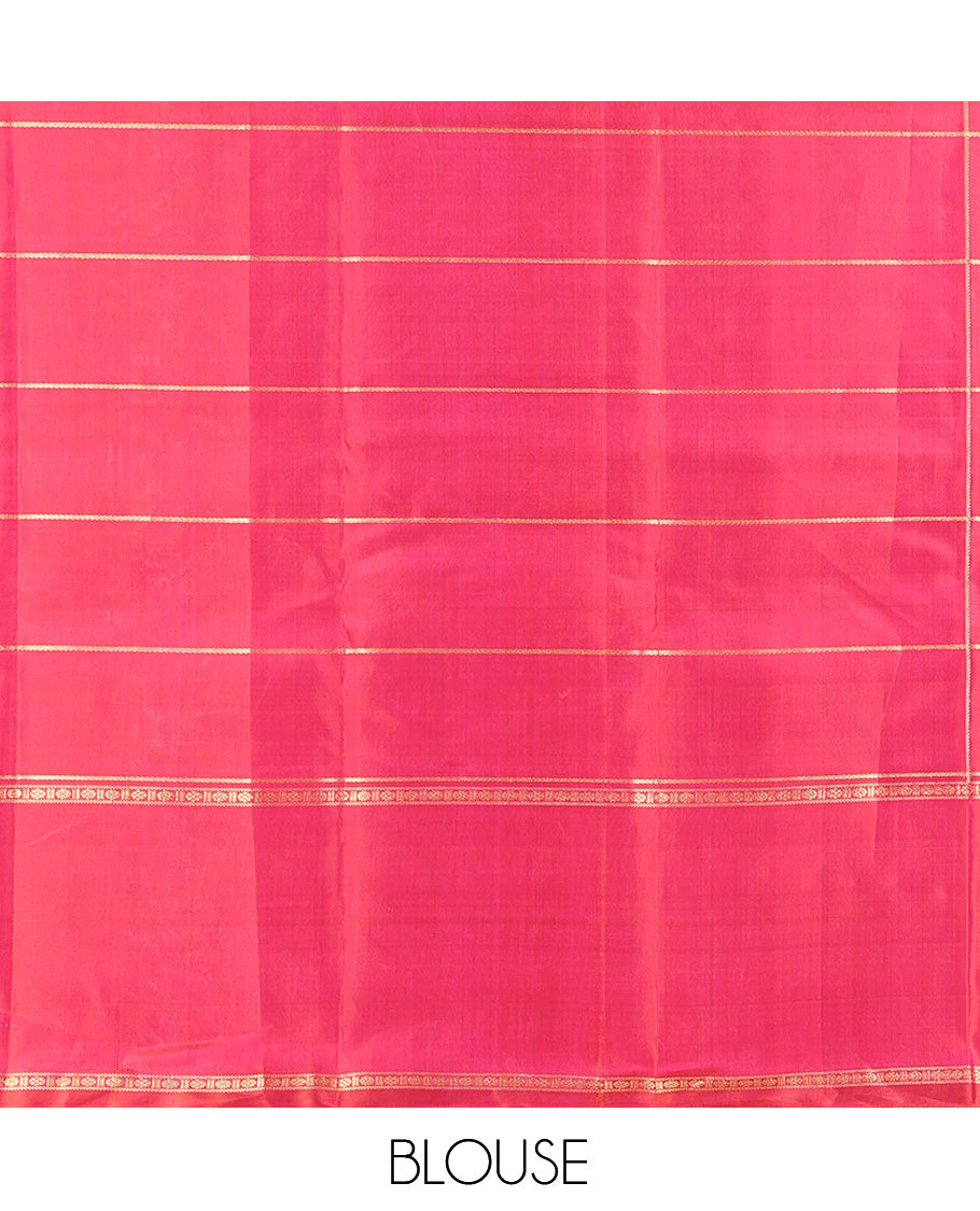 Red Kanchipuram Chettinad Saree