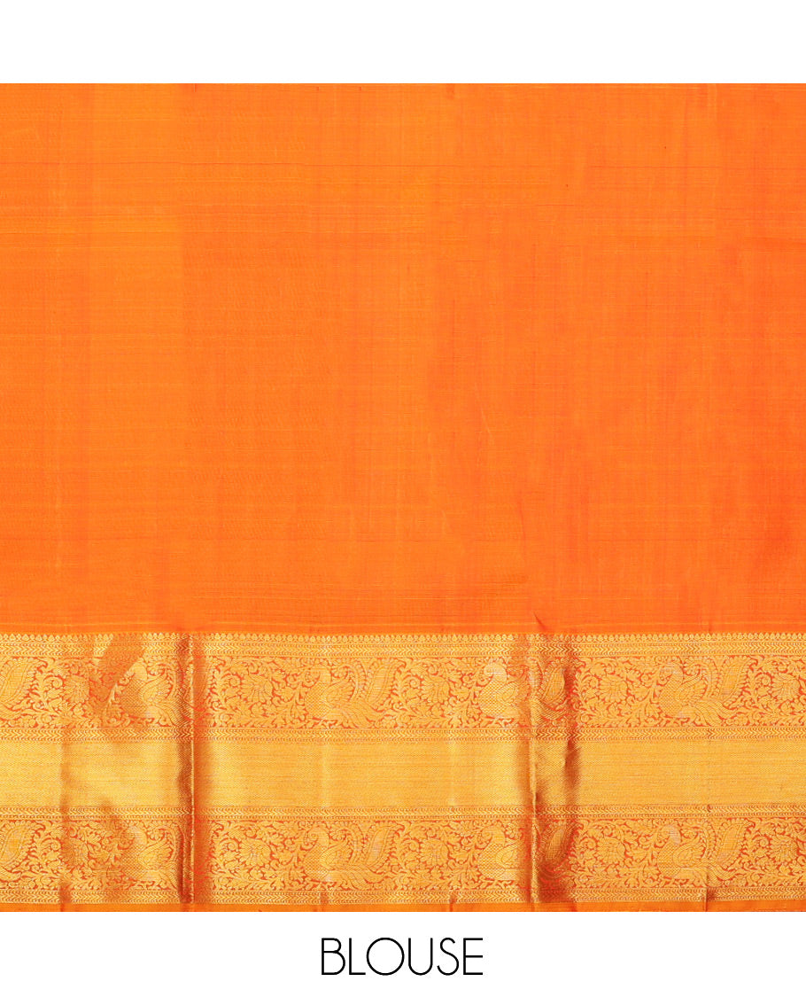 Red Pure-Silk Half-Saree