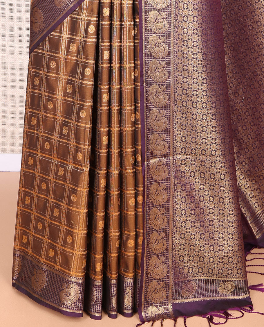Brown Budget Silk Saree