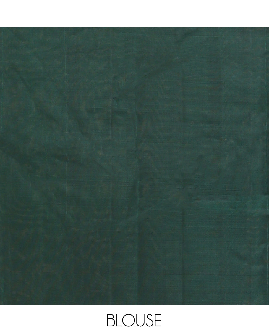 Wine Mayuri Lite Silk Mix Saree, Sparsely Woven with Buttas, Contrast Zari Motif Border, Grand Jaal Pallu, and a Contrast Blouse
