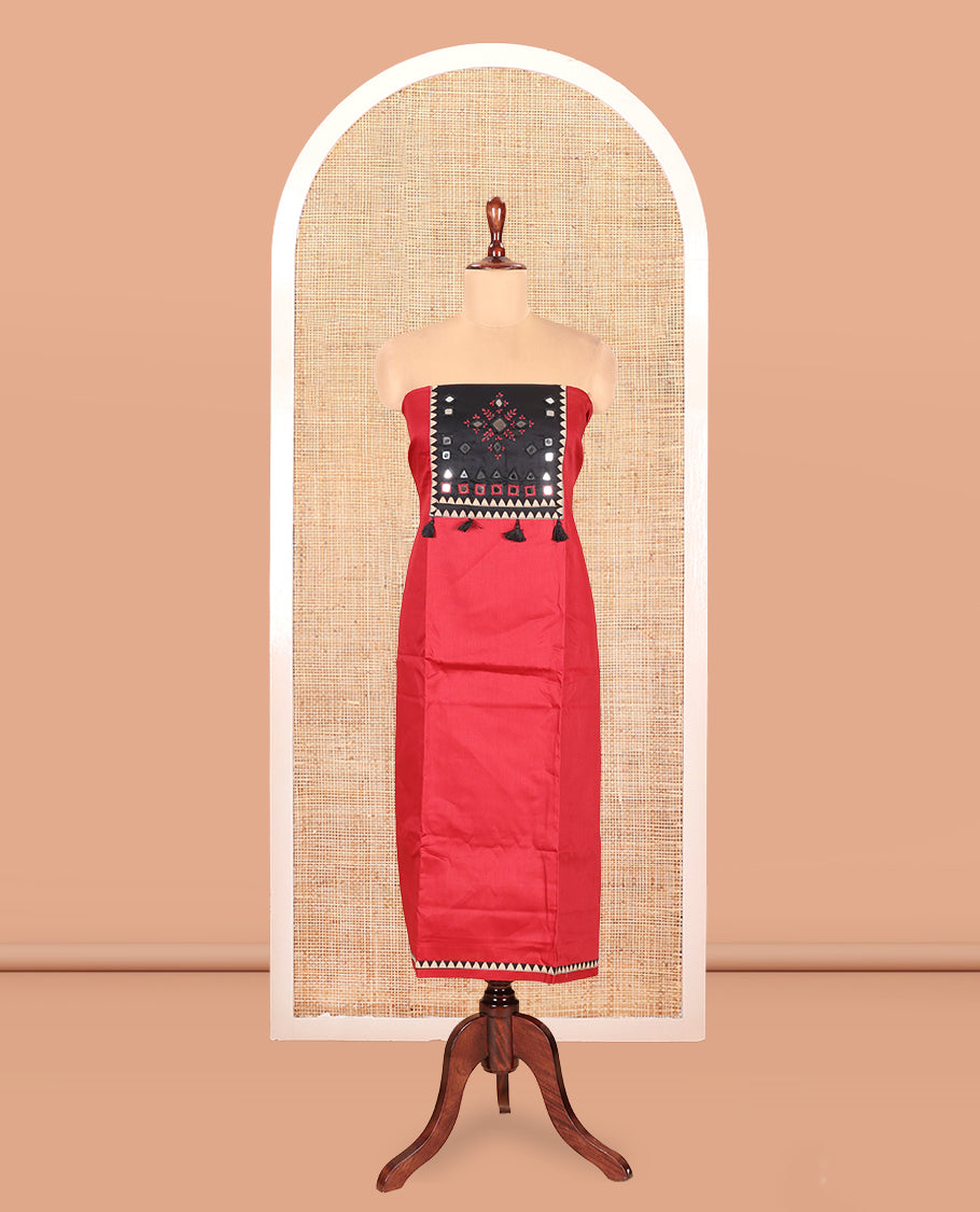 Maroon Material Chudidar Set