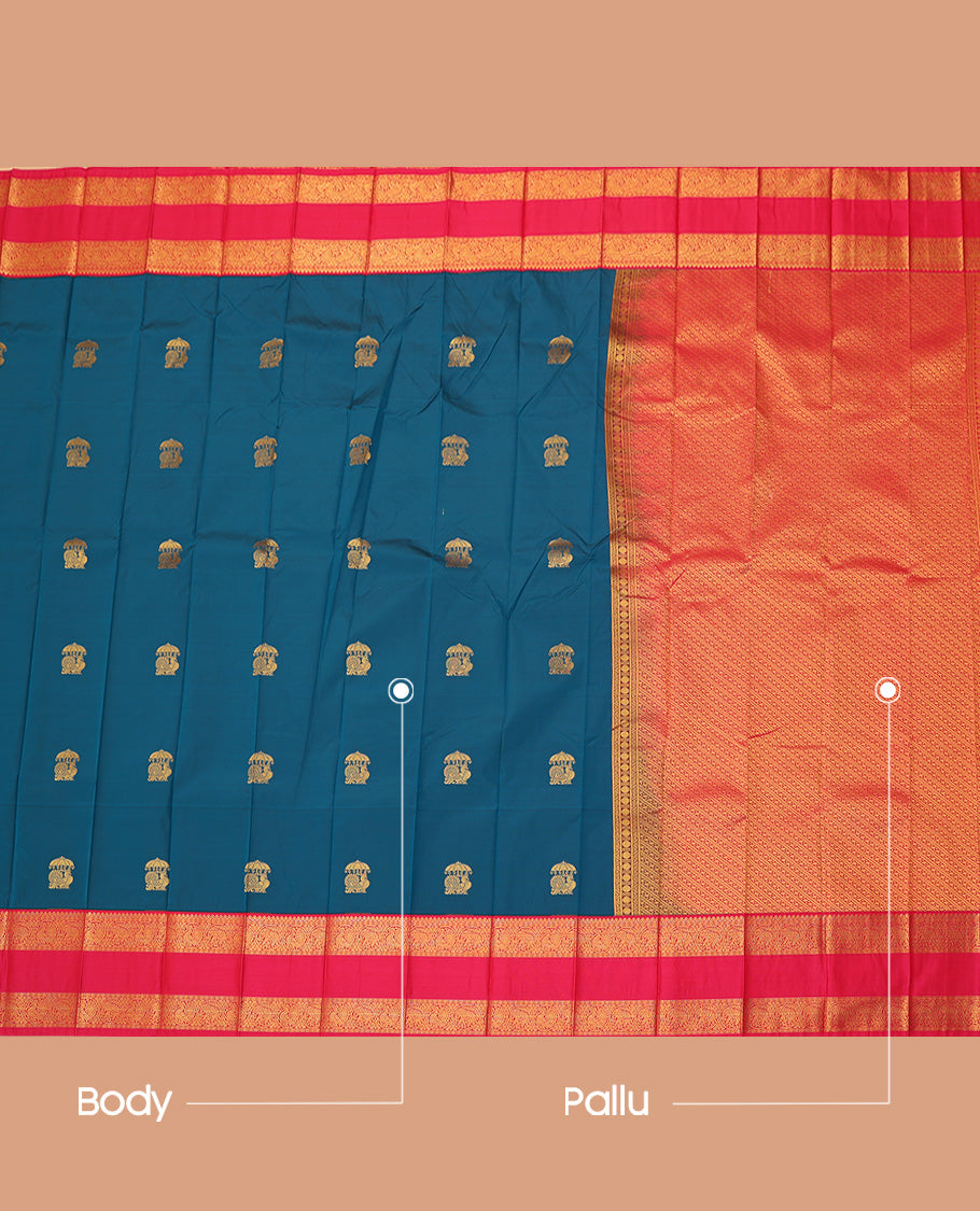 Blue Budget Silk Saree