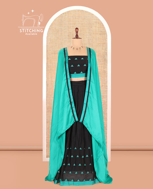 Black Half-Saree