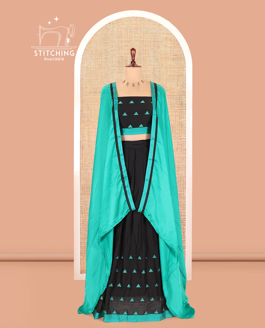 Black Half-Saree